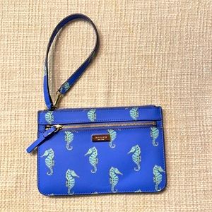 Kate Spade seahorse wristlet